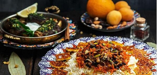 عکس شیرین پلو با مرغ
