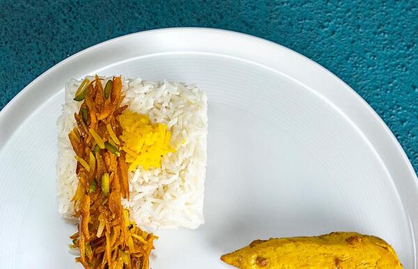 عکس شیرین پلو با مرغ
