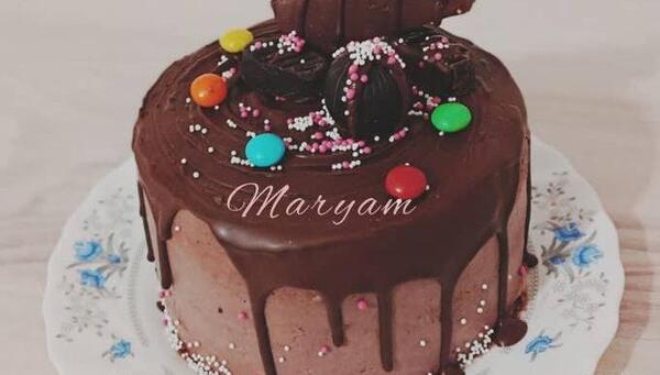 عکس شیرینی خامه ای کاکائویی