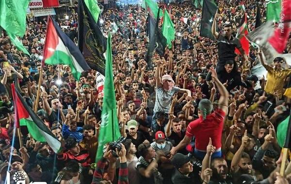 عکس شادی مردم فلسطین