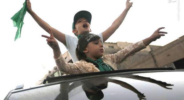 عکس شادی کودکان غزه
