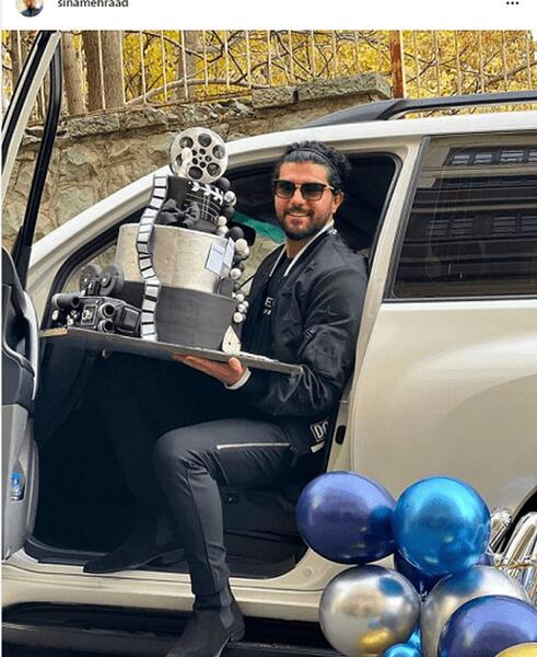 عکس سینا مهراد و همسرش