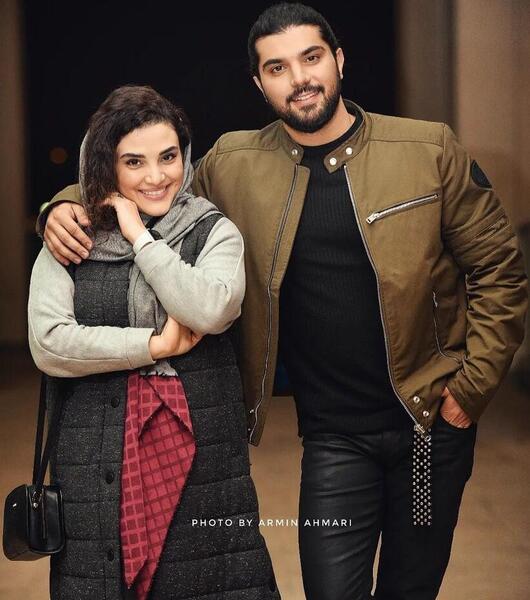 عکس سینا مهراد و همسرش