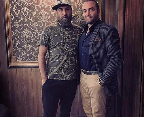 عکس سینا سرلک و همسرش