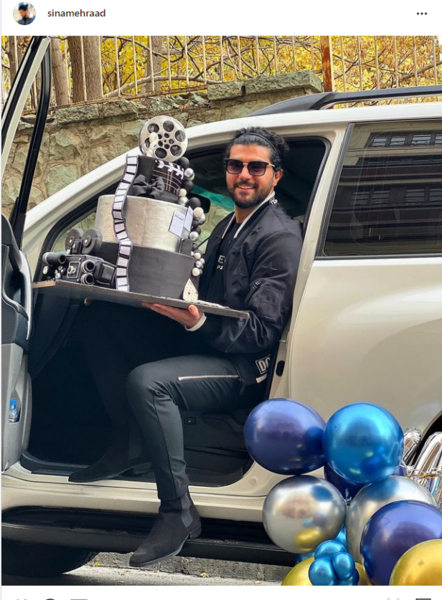 عکس تولد سینا مهراد