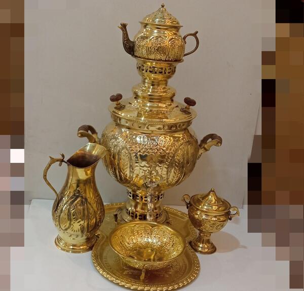 عکس سماور طلایی