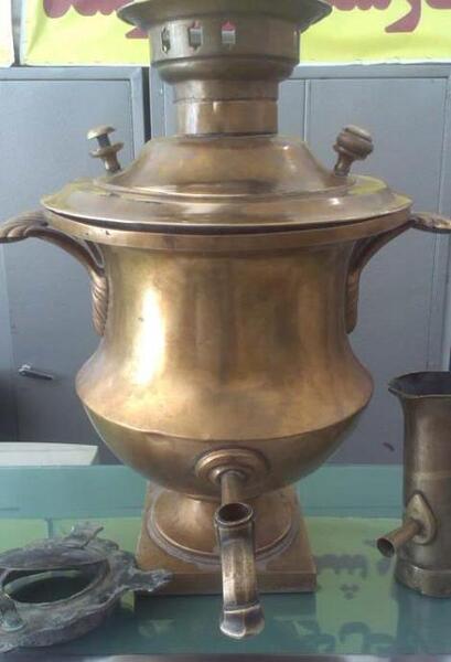 عکس سماور روسی طلا