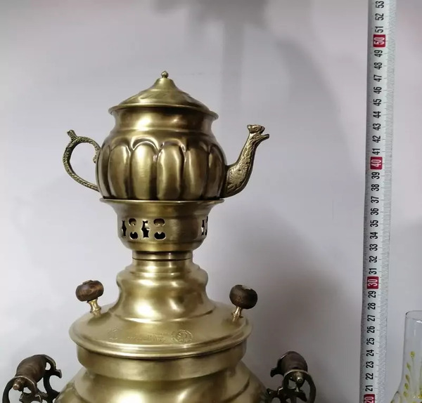 عکس سماور ذغالی برنجی