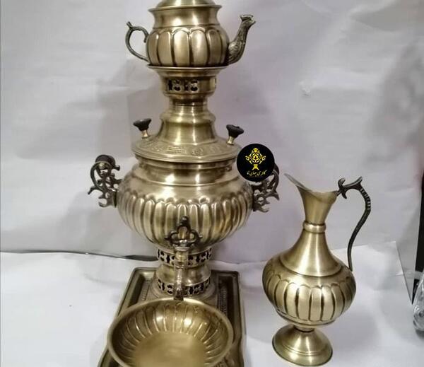 عکس سماور ذغالی برنجی