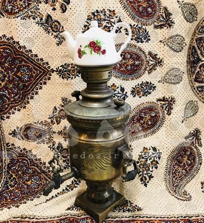 عکس سماور ذغالی برنجی