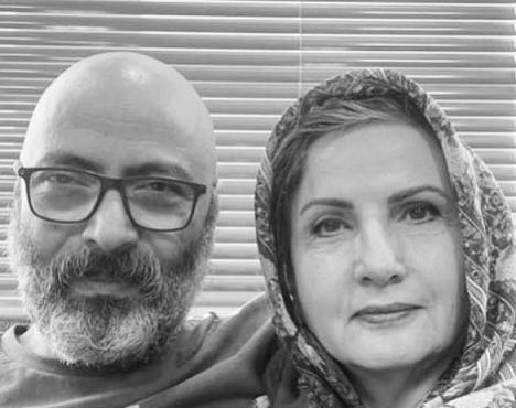 عکس ساناز سعیدی و همسرش و فرزندش