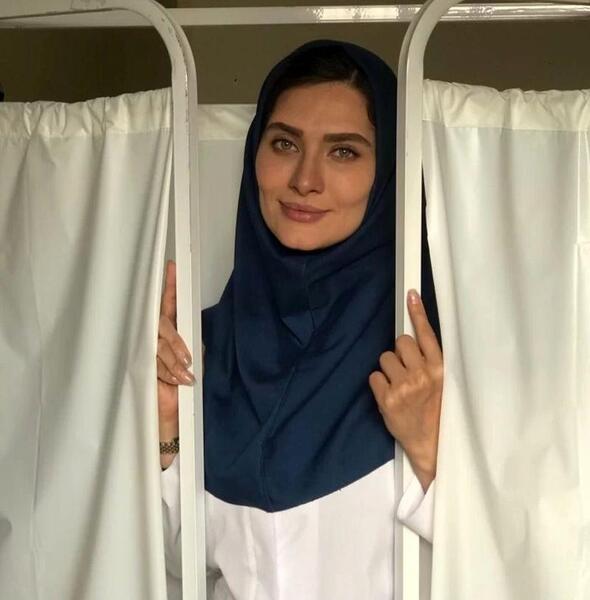 عکس ساناز سعیدی در سریال پریا