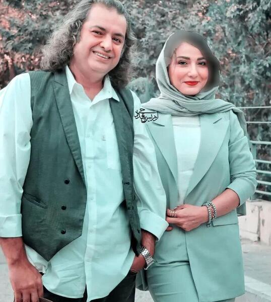 عکس بازیگر سمیرا حسن پور و همسرش