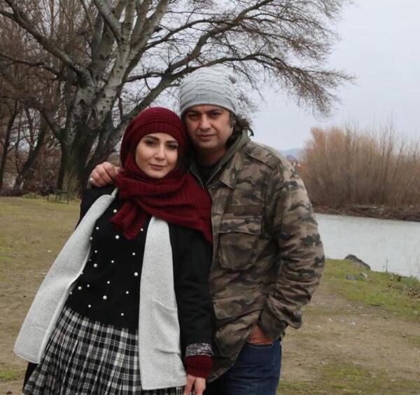 عکس بازیگر سمیرا حسن پور و همسرش