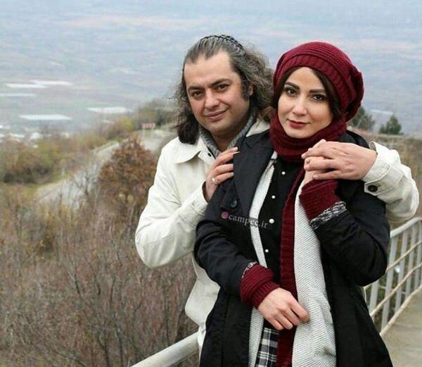عکس بازیگر سمیرا حسن پور و همسرش