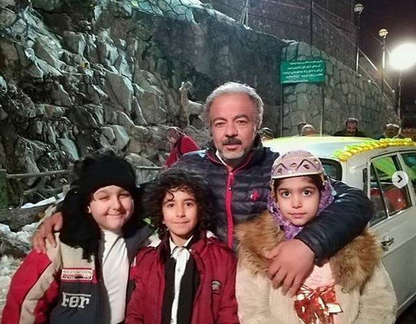 عکس سعید آقاخانی و همسر و فرزندانش