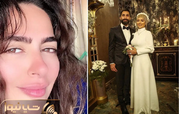 عکس سمانه پاکدل و همسرش در عروسی گلزار