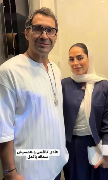 عکس سمانه پاکدل و همسرش در عروسی گلزار