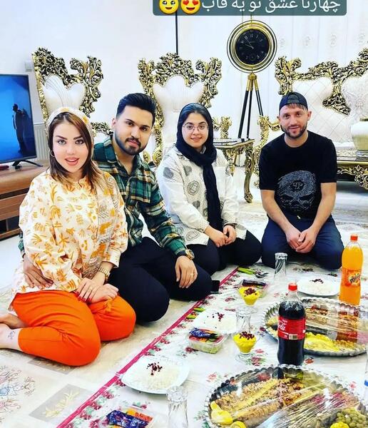 عکس سعید فرفره با زنش