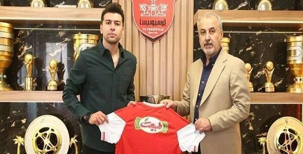 عکس سعید مهری در لباس پرسپولیس