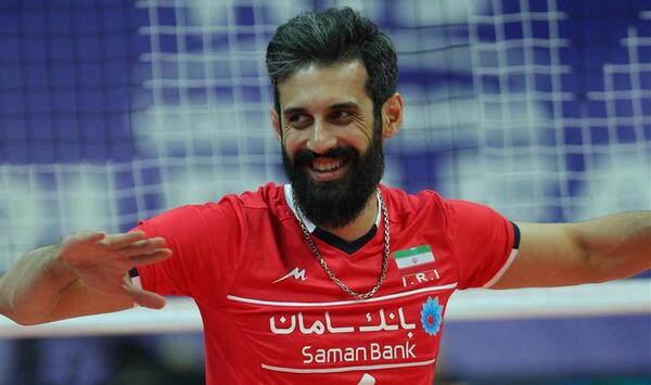 عکس سعید معروف والیبال