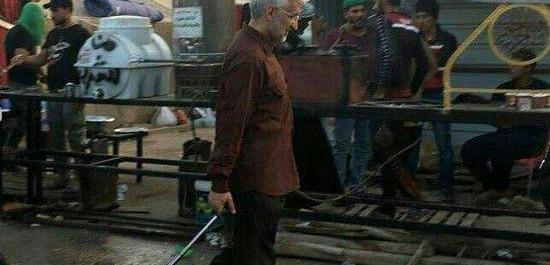 عکس سعید جلیلی با پرچم عراق