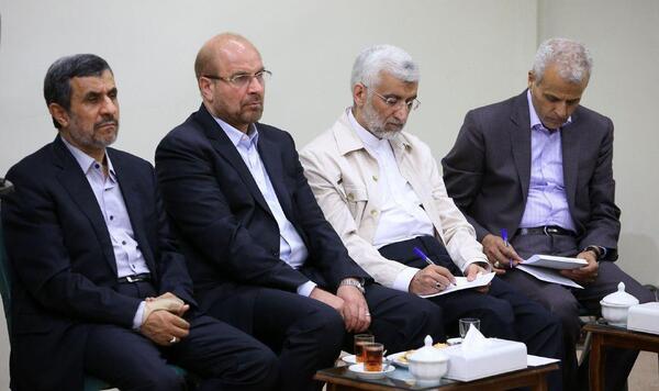 عکس سعید جلیلی با رهبر