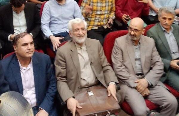 عکس سعید جلیلی با رهبر