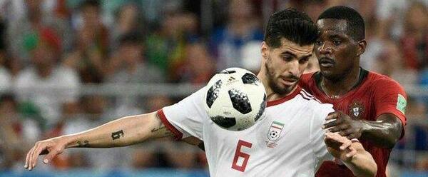 عکس سعید عزت اللهی با لباس تیم ملی