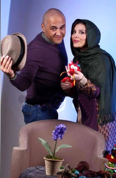 عکس از سحر دولتشاهی و همسرش