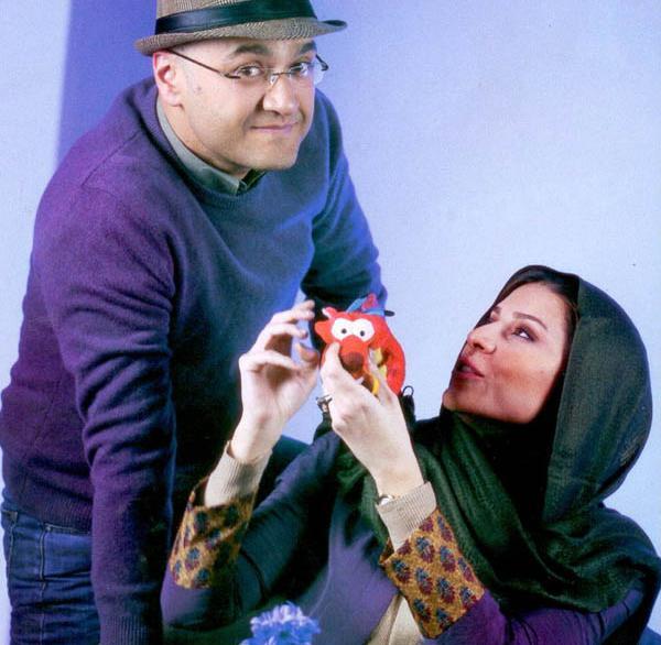 عکس از سحر دولتشاهی و همسرش