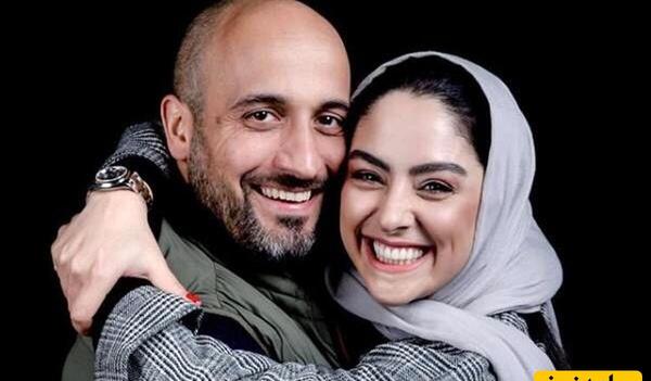 عکس از سحر دولتشاهی و همسرش