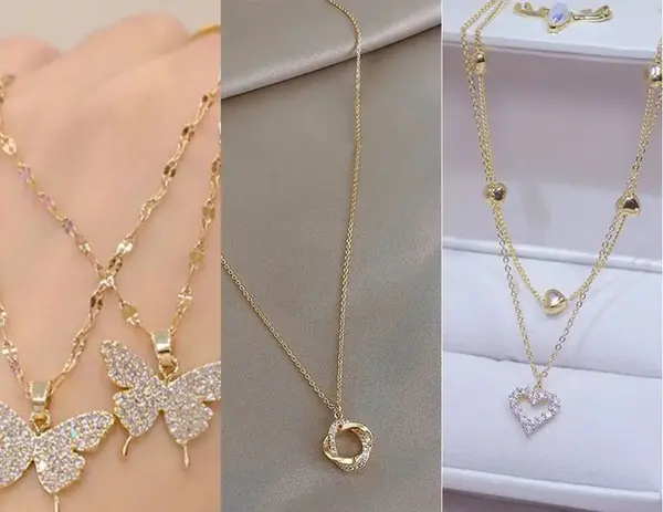 عکس گردنبند زیبا طلا
