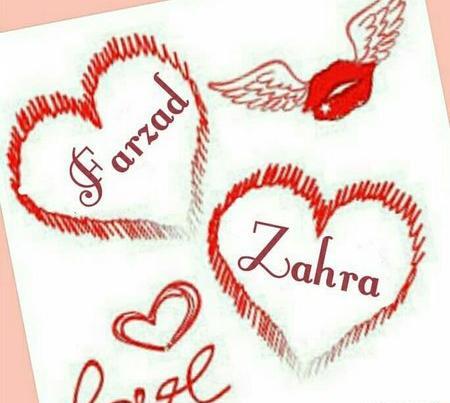 عکس اسم زهرا به انگلیسی برای پروفایل