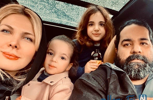 عکس رضا صادقی با همسرش