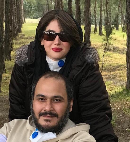عکس رضا داوود نژاد و خواهرش