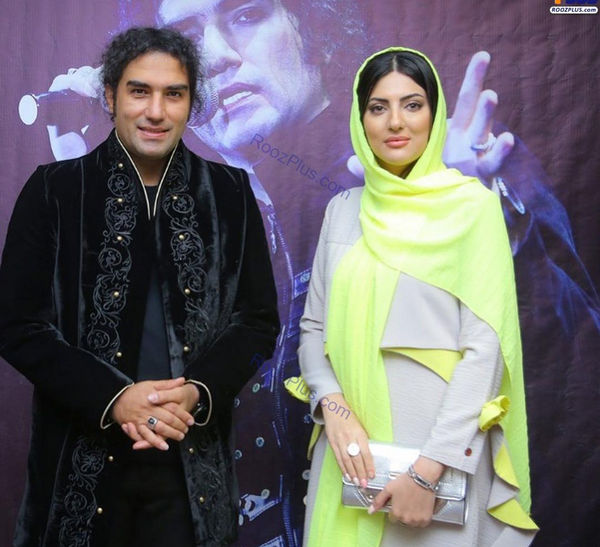 عکس رضا یزدانی خواننده و همسرش