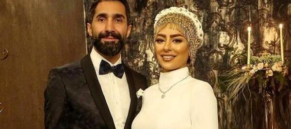 عکس رضا گلزار و همسرش در عروسی