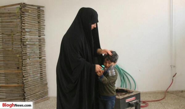 عکس همسر شهید رضا حاجی زاده