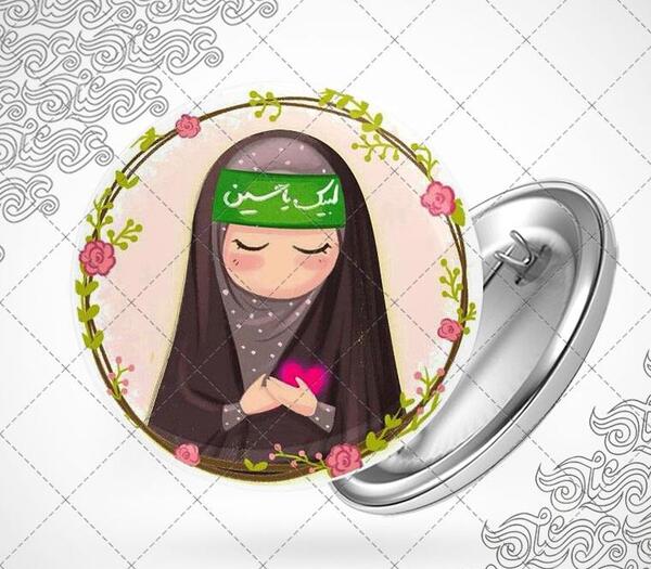 عکس کارتونی از حضرت رقیه
