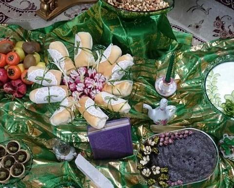 عکس سفره حضرت رقیه در بین الحرمین