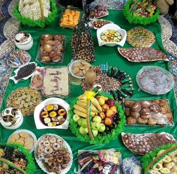 عکس تزیین سفره حضرت رقیه
