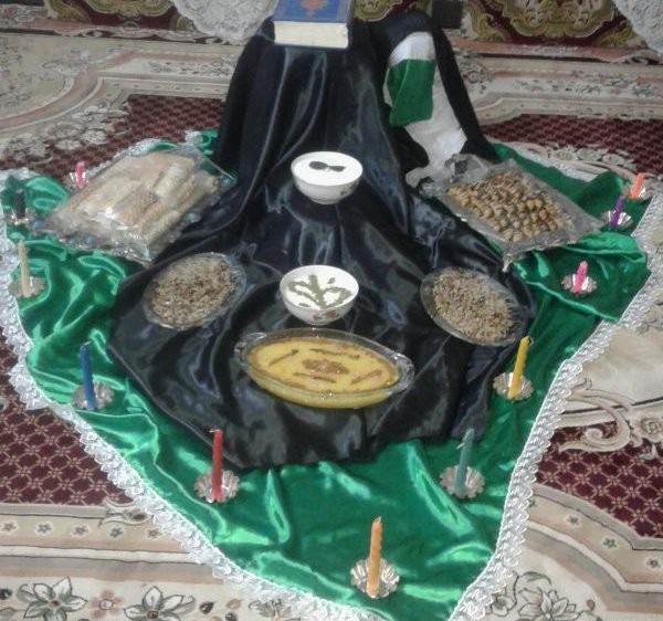 عکس تزیین سفره حضرت رقیه