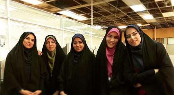 عکس آمنه سادات ذبیح پور و همسرش