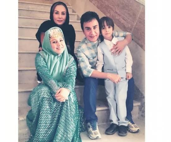 عکس بازیگر داریوش فرضیایی با همسرش