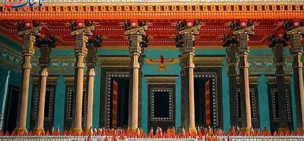 عکس نقش برجسته داریوش در تخت جمشید