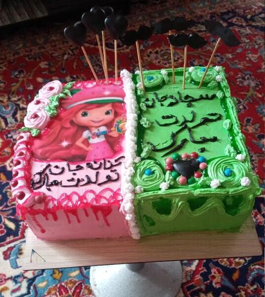 عکس کیک تولد دختر دایی