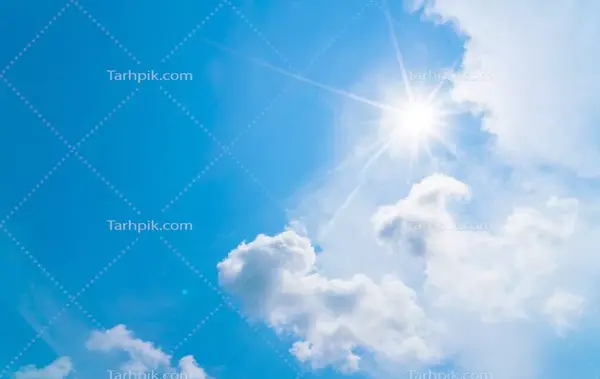 عکس خورشید ابری