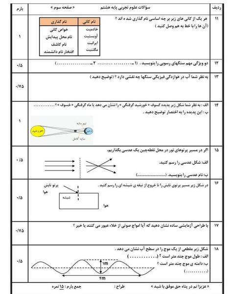 عکس خورشید گرفتگی علوم هشتم