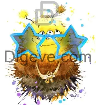 دانلود عکس خورشید کارتونی